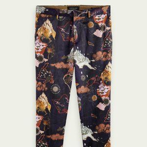 Scotch & Soda Fave velvet regular tapered-fit chino size 30x32